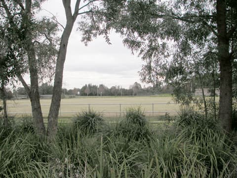 Edwin Wheeler Oval in Landa Park, Sadleir