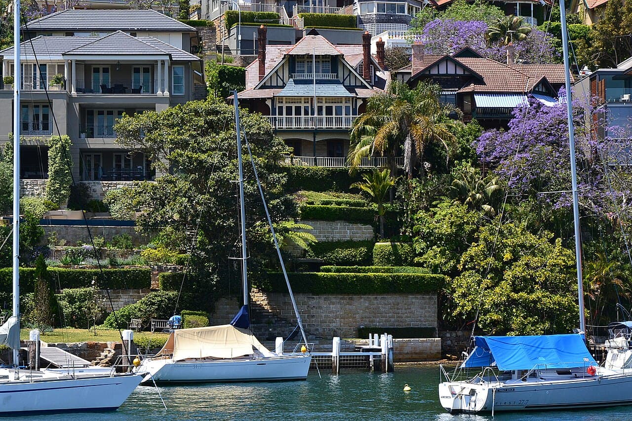 Mosman houses from ferry