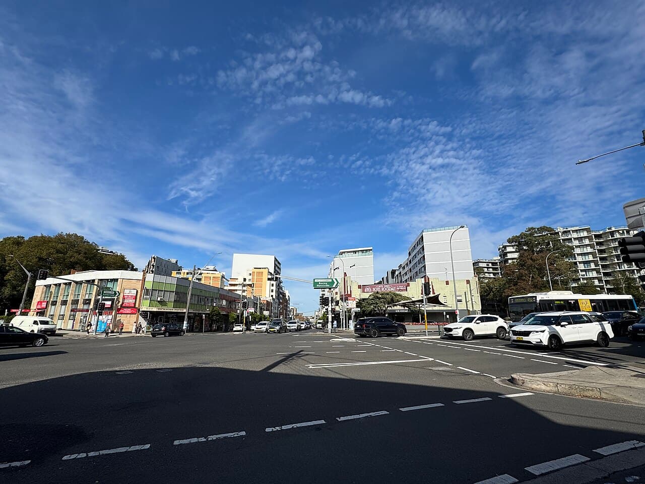 Intersection of Princes Highway, The Seven Ways, and Bay Street, Rockdale