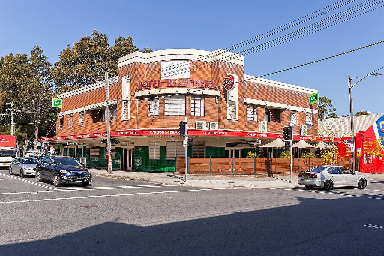 Rosebery Hotel on the corner of Botany and Espom Rd in Rosebery