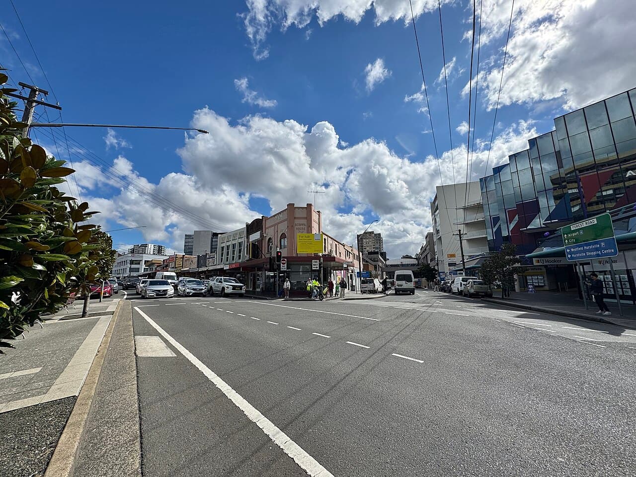 Intersection of Forest Road and Park Road, Hurstville