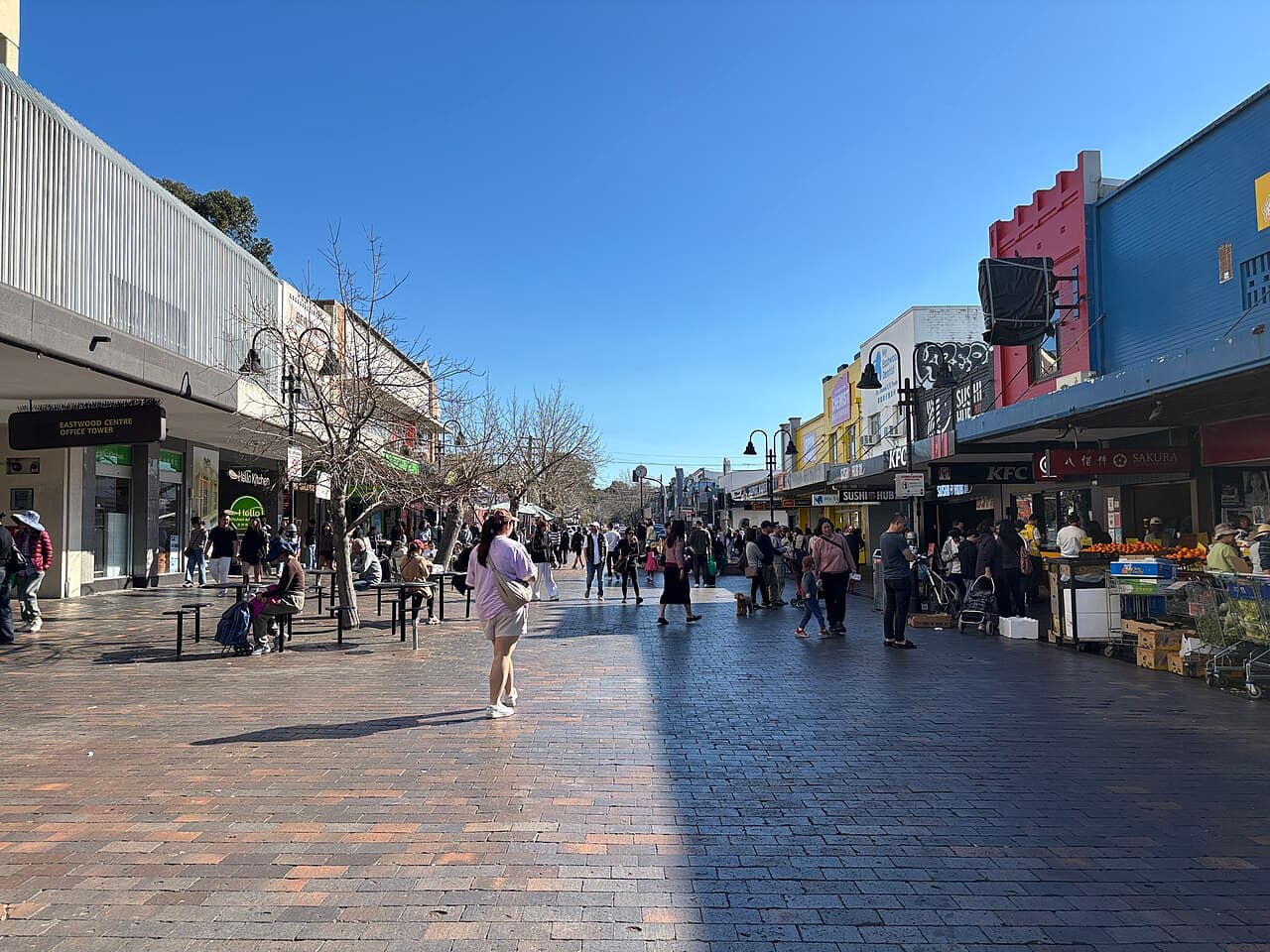 Rowe Street mall in Eastwood