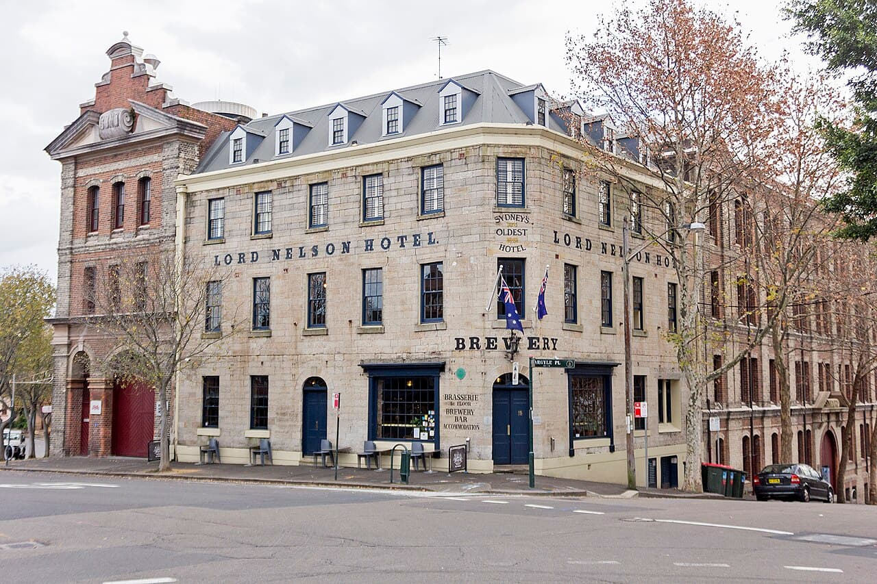 Lord Nelson Hotel and Former Oswald Bond and Free Store on the corner of Kent Street and Argyle Place, Millers Point