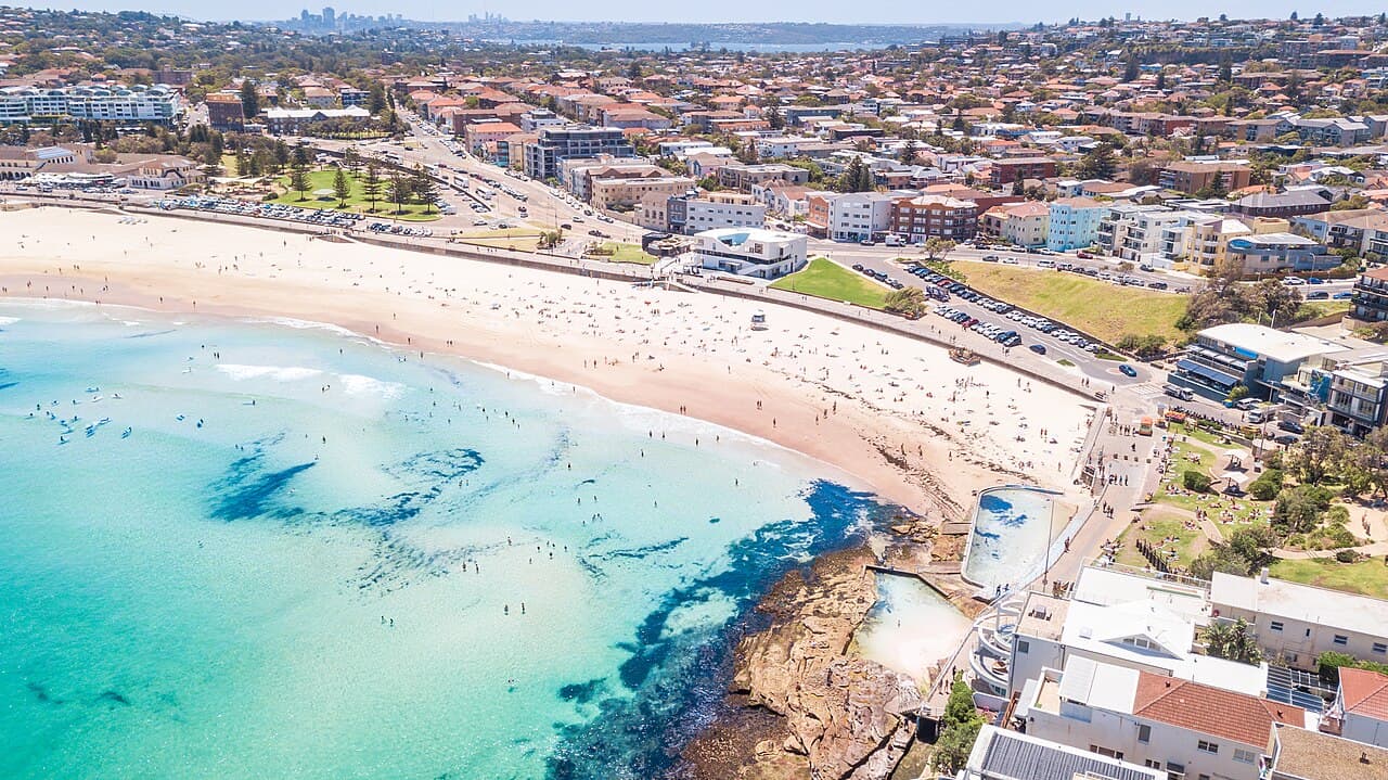 Bondi from above, Bondi Beach