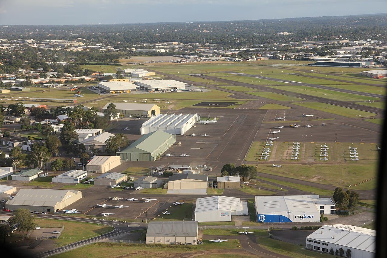 Bankstown Airport from above, Bankstown Aerodrome