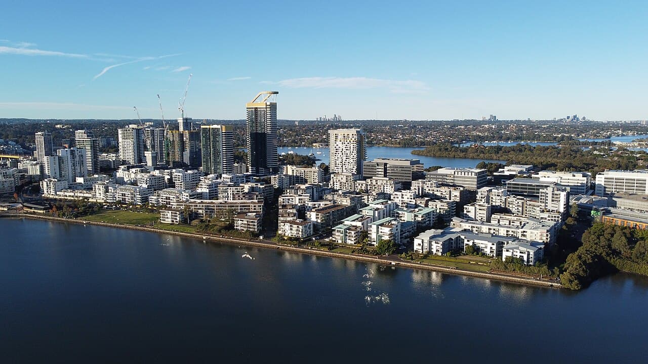 A view of Rhodes, NSW